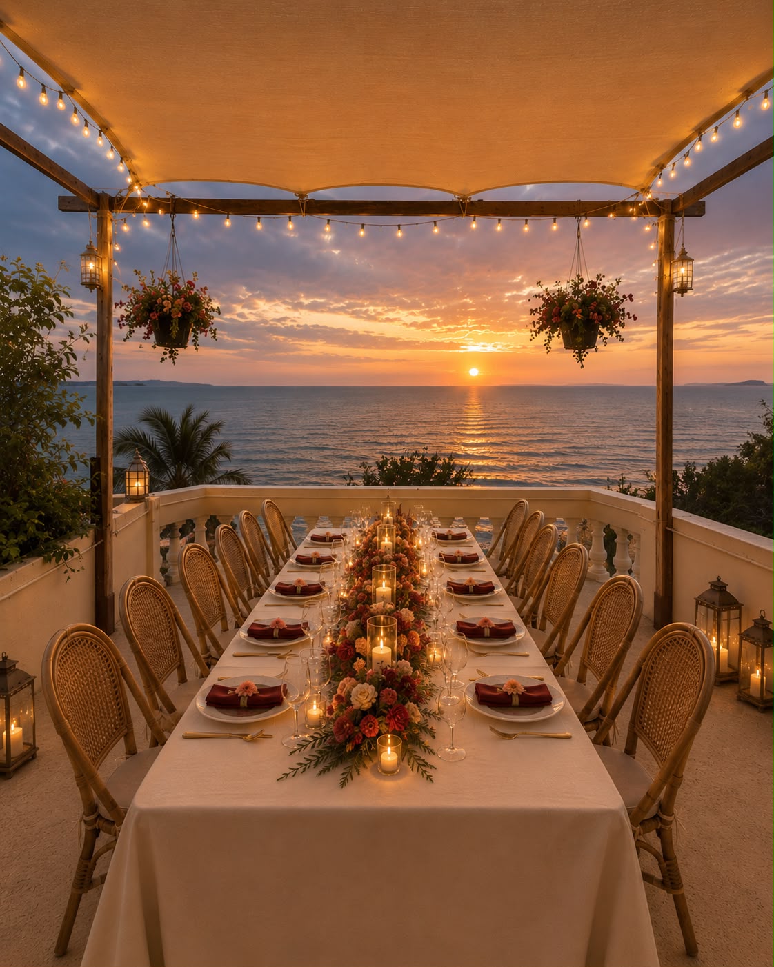 Siri's Rooftop private sunset celebration