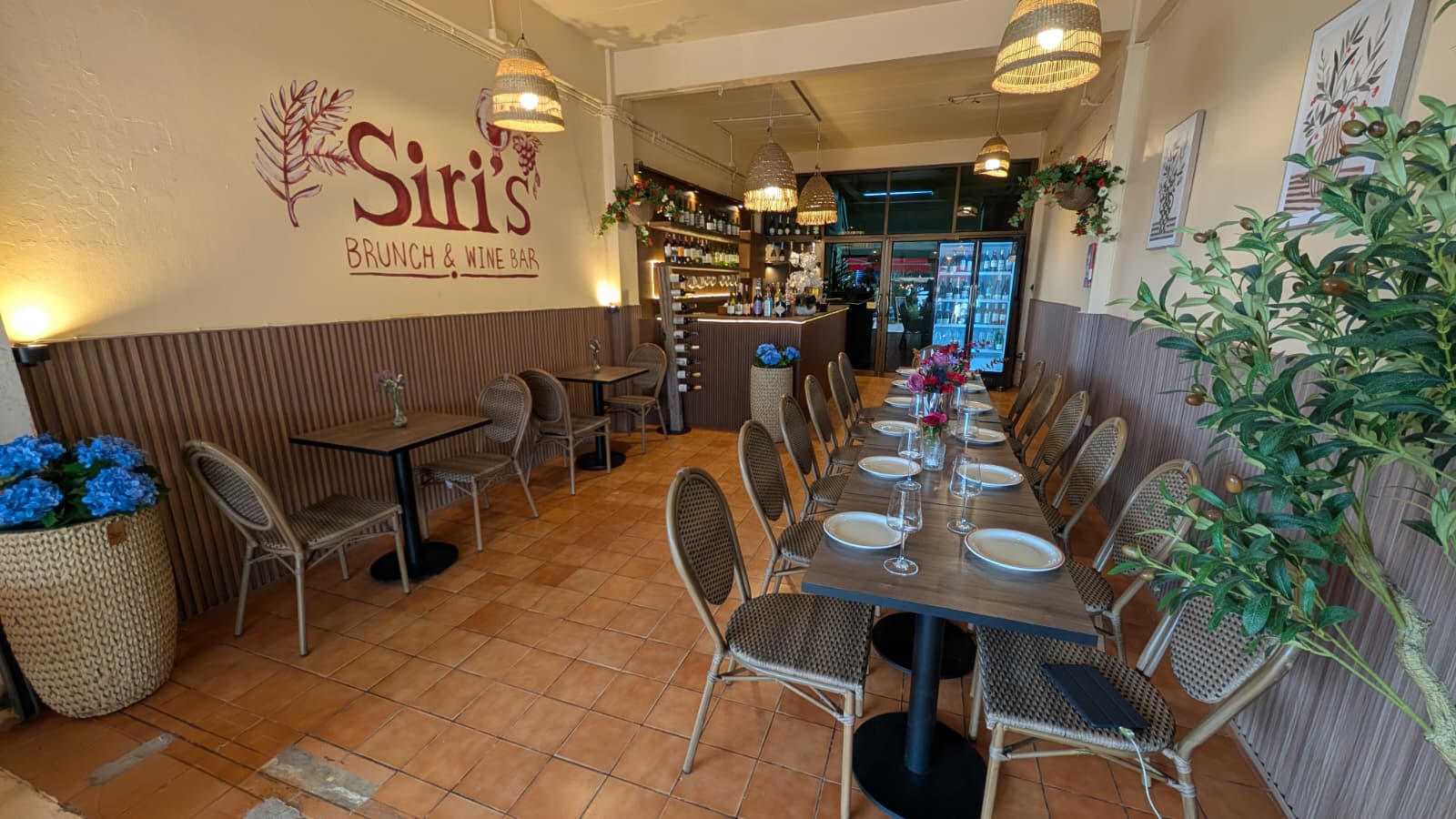 Interior of Siri's Wine Bar